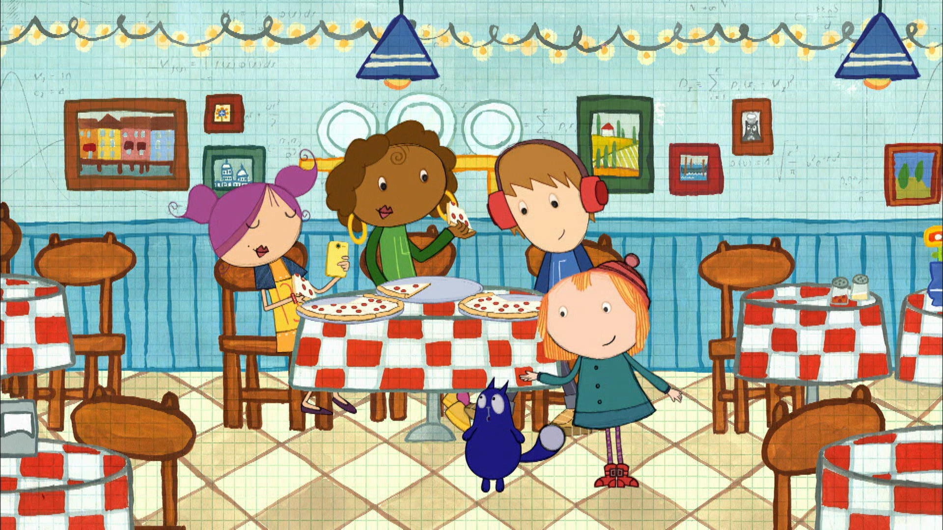 Le problème de pizza Peg + Chat Zone Vidéo TéléQuébec