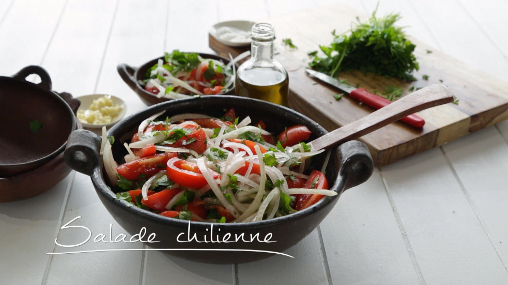 Salade chilienne Cuisine futée, parents pressés Zone Vidéo TéléQuébec
